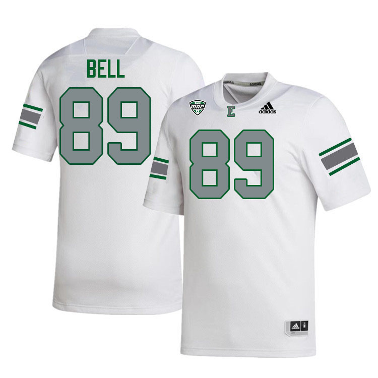 Eastern Michigan Eagles #89 Soloman Bell College Football Jerseys Stitched Sale-White